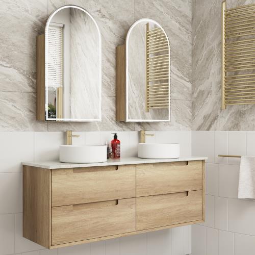 VANITIES - Moreno Wall Hung Vanity - 1500mm(Double Bowl), 1500mm(Single Bowl)