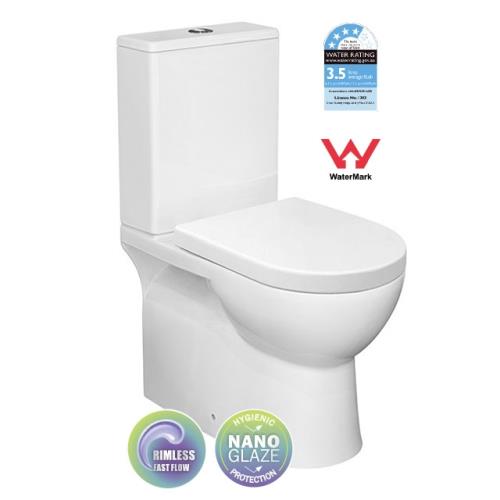 TOILETS - Chicago Rimless Toilet Suite - 