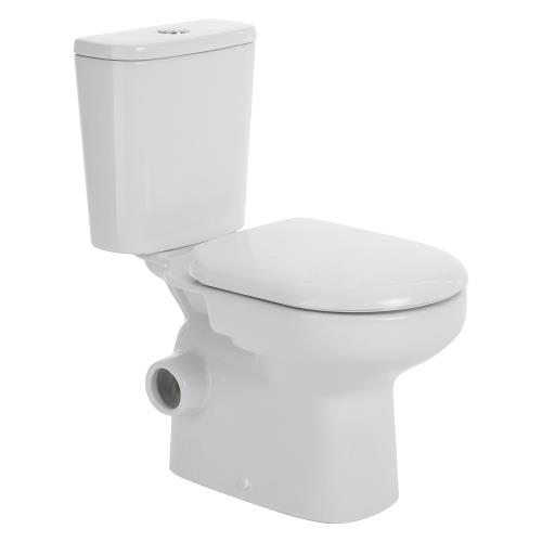 TOILETS - Petra Close Coupled Left Skew Toilet Suite - 