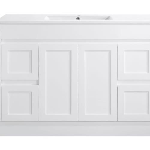 VANITIES - Quinn Floor Vanity - White (Gloss), White (Matt), 1200mm