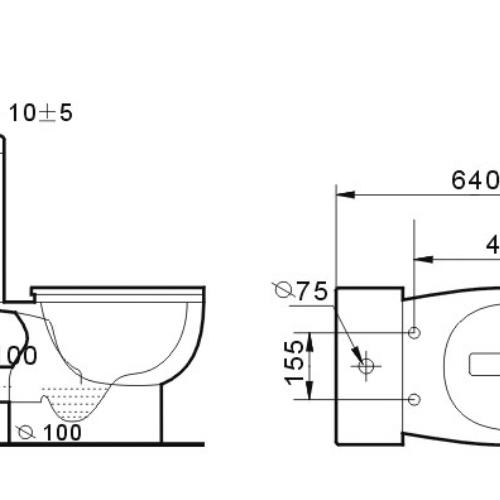 TOILETS - Rome P Trap Toilet Suite - 