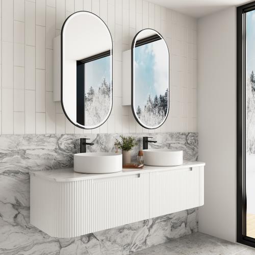 VANITIES - Savio Wall Hung Vanity - 1500mm(Double Bowl)