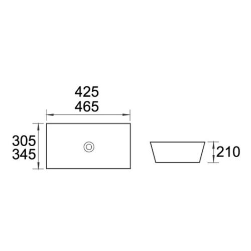 BASINS - Small Rectangle Undermount Basin - 