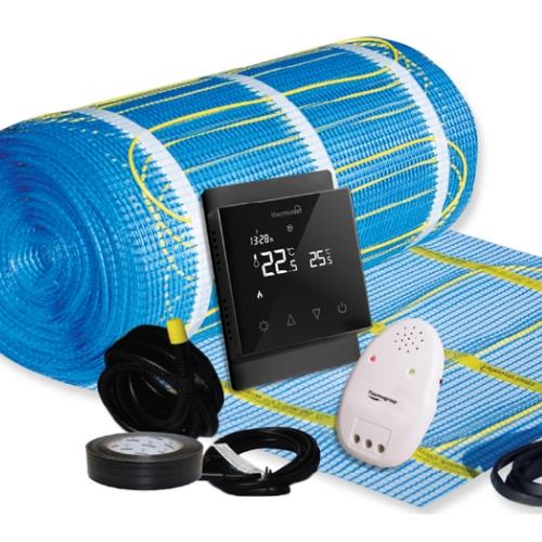 UNDERTILE HEATING - Thermonet 150W/m2 Undertile Heating Kit w/ Thermostat - 