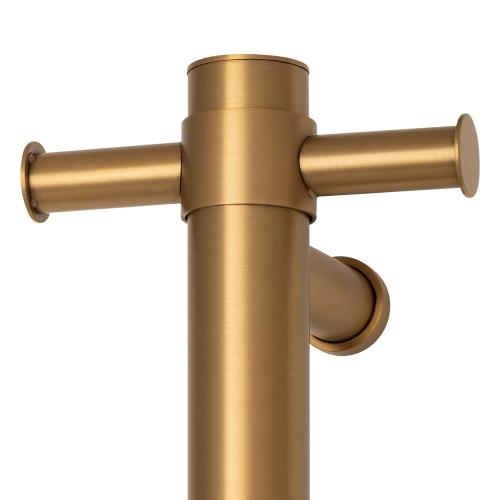 ACCESSORIES - Thermorail Round 12 Volt Vertical Single Heated Towel Rail - 