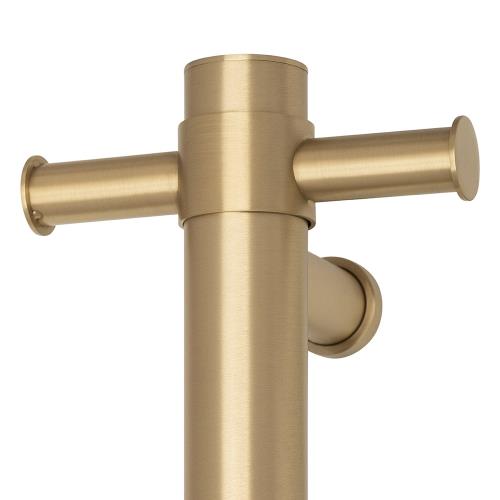 ACCESSORIES - Thermorail Round 12 Volt Vertical Single Heated Towel Rail - 
